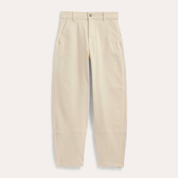 Everlane Women's Utility Barrel Pant in Bone White, Size 12 - Picture 1 of 4